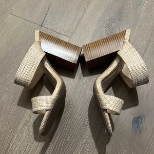 Shein straw heels